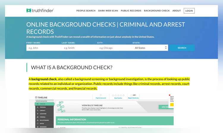 Most Reputable Background Check Websites